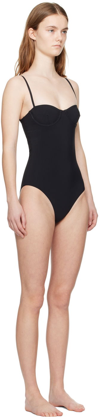 Plavky TOTEME Bra One-Piece Swimsuit Čierna | 212-843-795, 1