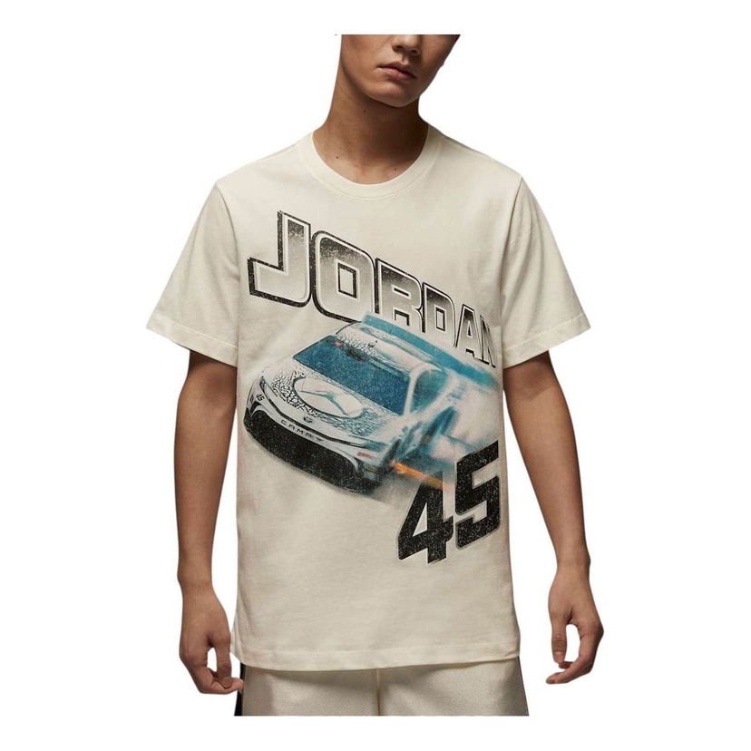 Tričko Jordan Jordan Brand Racing T-Shirt Béžová | IB7352-133
