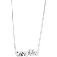 Náhrdelník Acne Studios Label Logo Necklace Šedá | C50378-AXA, 2