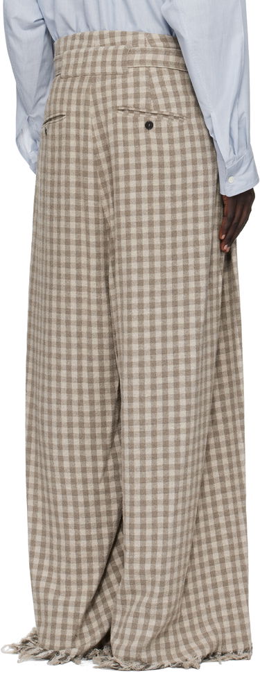 Nohavice HED MAYNER Hed Mayner Check Trousers Béžová | HMMB30041A-HB201, 2