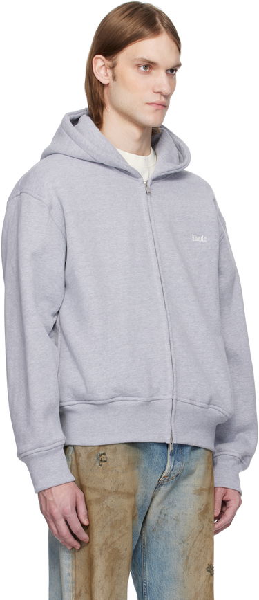 Mikina Rhude Rhude Classique Full-Zip Hoodie Šedá | RHSS25HO01229, 1