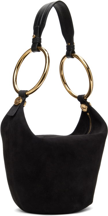 Taška cez rameno CHLOÉ Chloé Small Bracelet Suede Shoulder Bag Čierna | CHC25SS618O84, 1