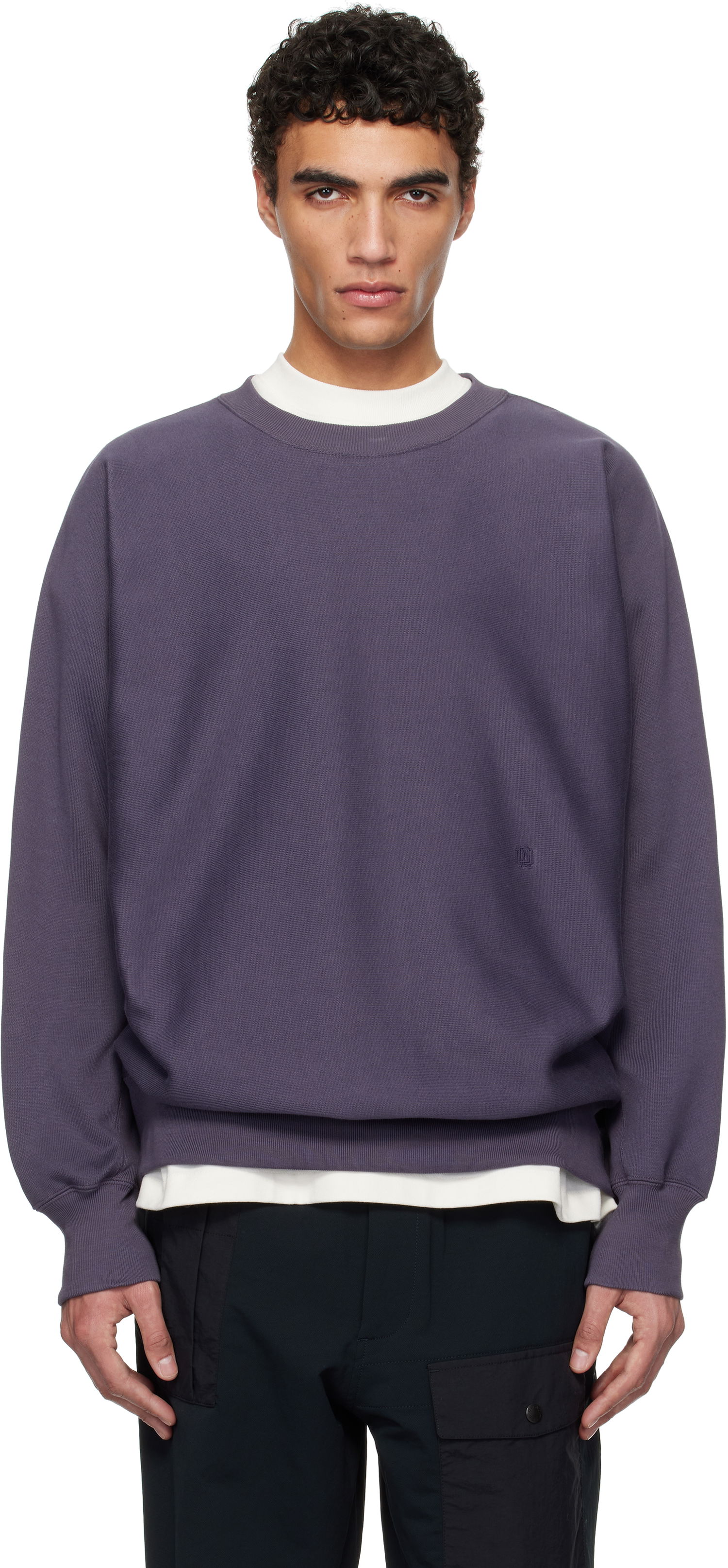 Mikina NANAMICA nanamica Crew Neck Sweatshirt Fialová | S25SH011U, 0