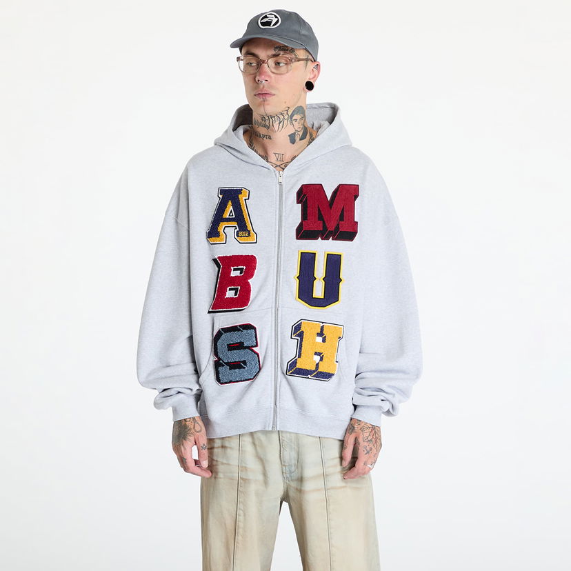 Mikina Ambush Zip Up Sweatshirt UNISEX Šedá | BMBE003F24FLE0020505