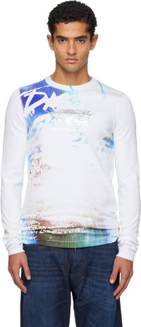 Long Sleeve Abstract Graphic T-shirt