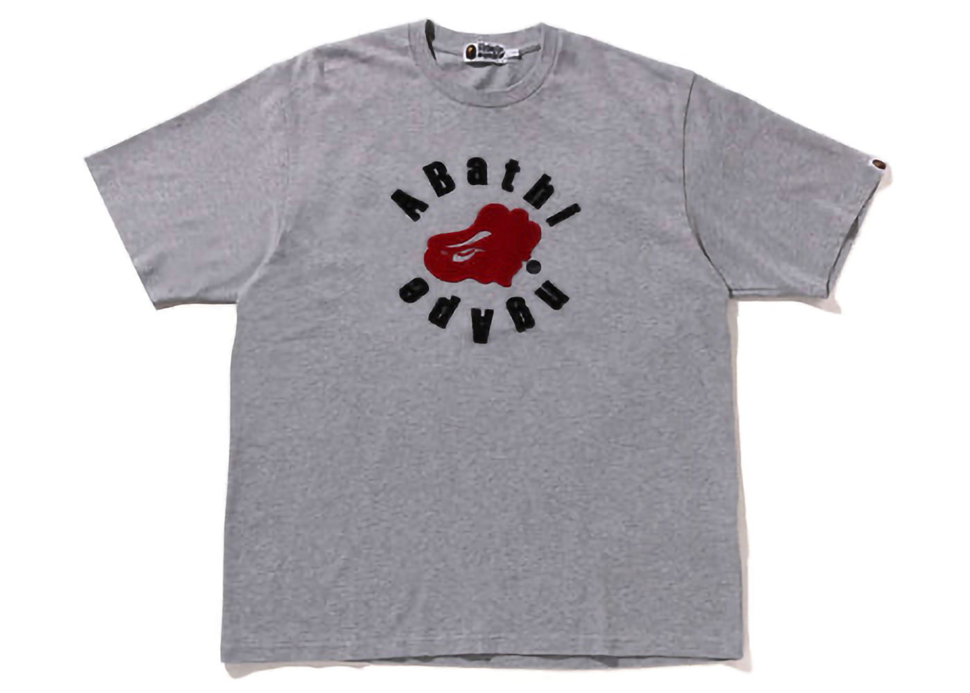 Tričko BAPE BAPE Circular Ape Head Relaxed Fit Tee Grey Šedá | 1K30-109-322, 0