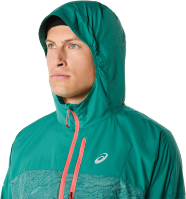 Vetrovka Asics Fujitrail Packable Windbreaker Jacket Zelené | 2011c991-300, 2