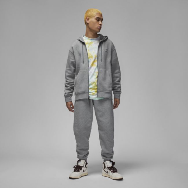 Mikina Jordan Essentials Full-Zip Fleece Hoodie Šedá | DQ7350-091, 0