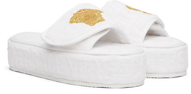 Spodná bielizeň a ponožky Versace Versace 'Versace Allover' Slippers Biela | ZSL000003_ZCOSP052, 3