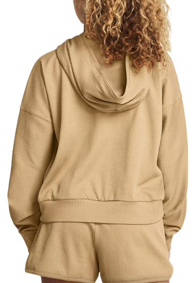 Mikina Under Armour Rib Hoodie Béžová | 1382732-263, 1