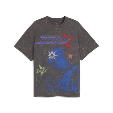 Tričko Puma LaMelo Star Vision Graphic Tee Šedá | 632438_01, 0