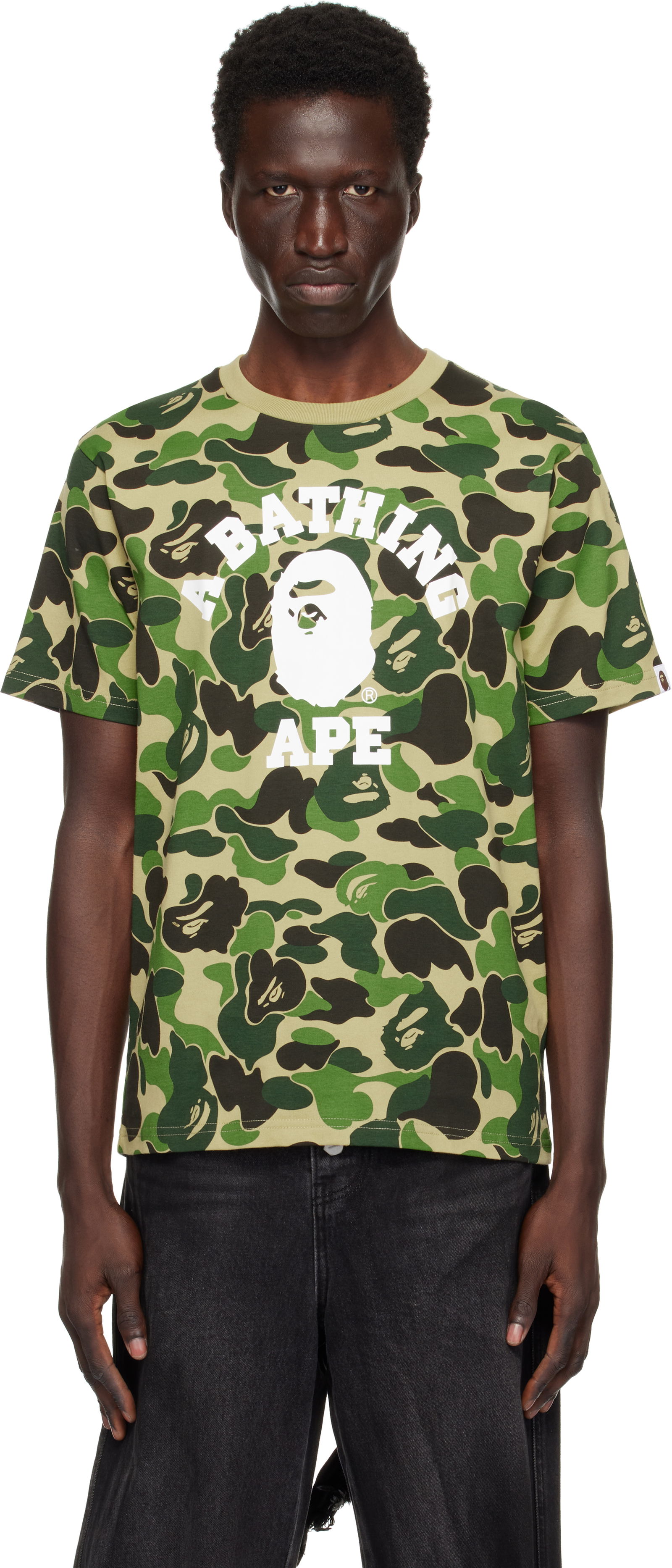 Camo College Print T-Shirt