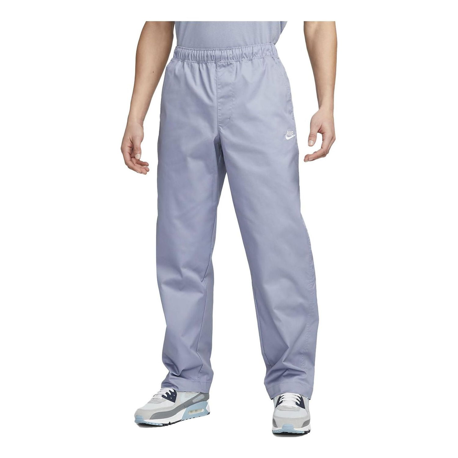 Nohavice Nike Club Woven Straight Leg Trousers Fialová | DX3337-493, 0