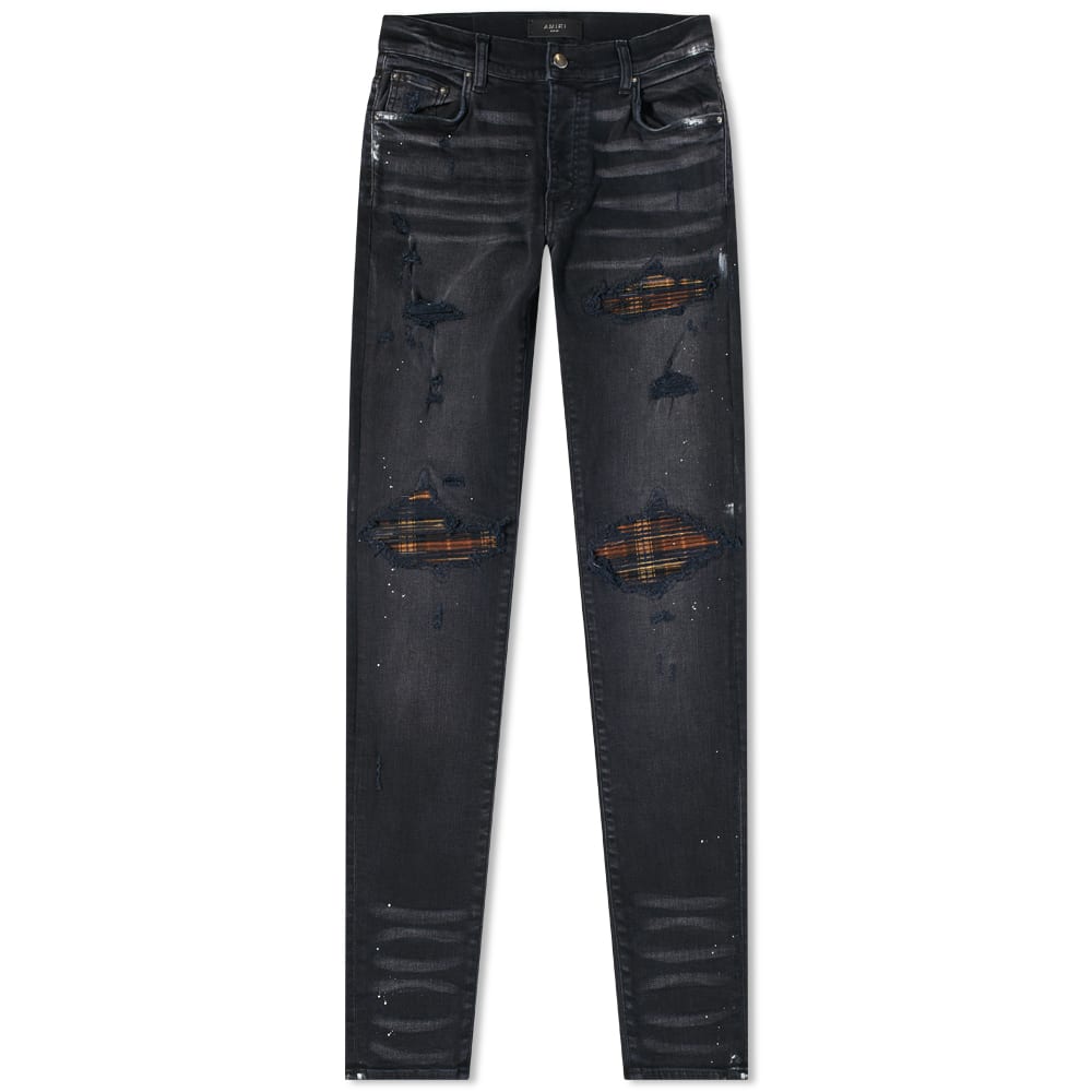 Džínsy AMIRI MX1 Plaid Jeans Čierna | PS22MDS138-023, 0