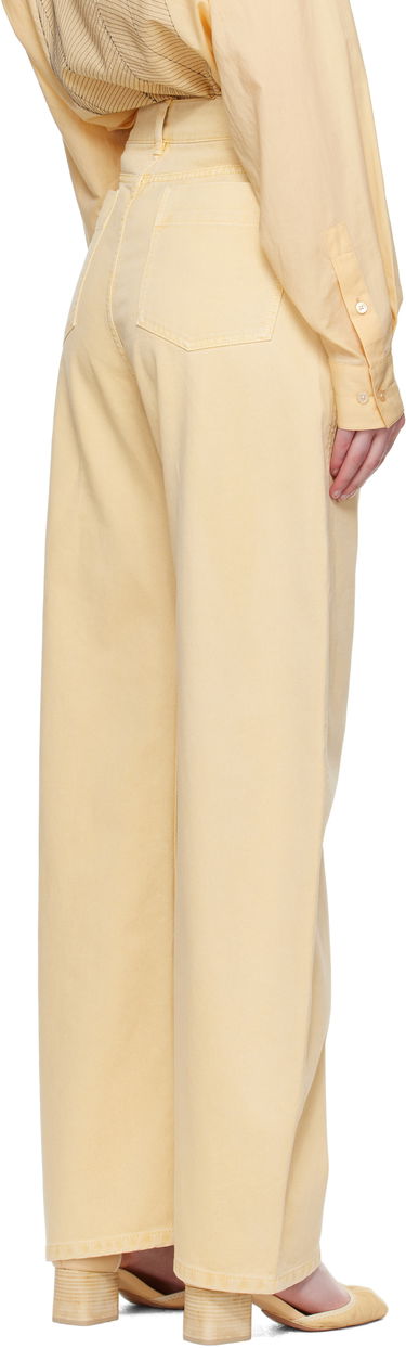 Džínsy LEMAIRE LEMAIRE High Waisted Curved Jeans Žltá | PA1052 LD1045, 2