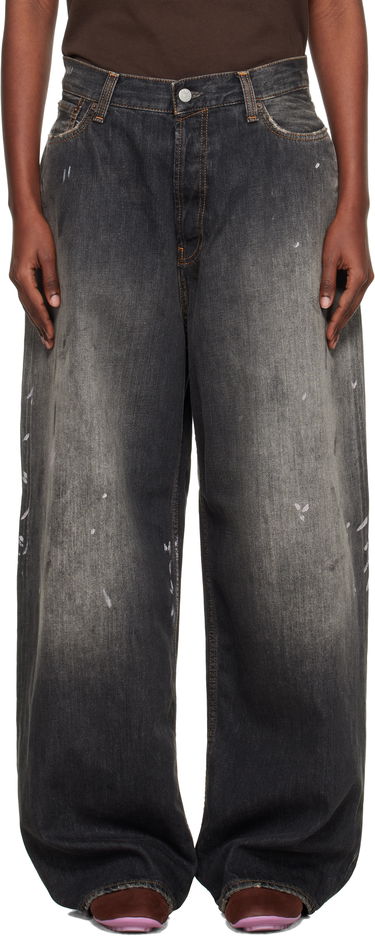 Džínsy Acne Studios Acne Studios 2023 Wide Leg Jeans Čierna | C00089-, 0