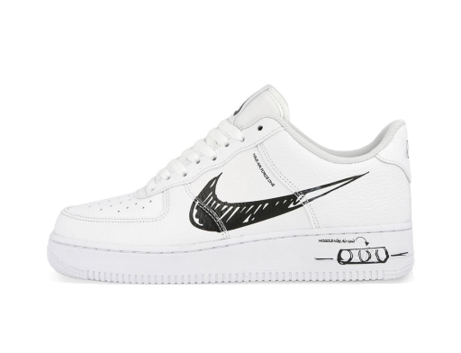 Tenisky a topánky Nike Air Force 1 Low "Sketch - Black" Biela | CW7581-101