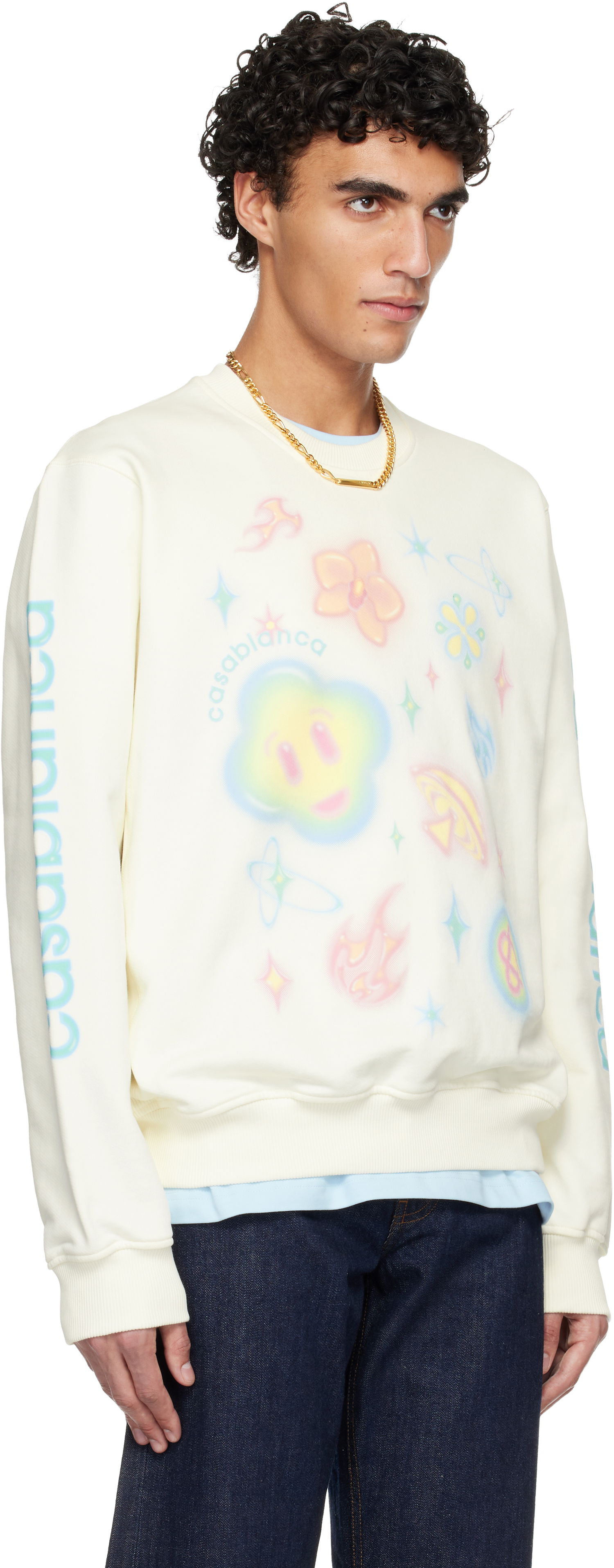 Mikina Casablanca Airbrush Icons Sweatshirt Rôznofarebný | M-SP26-JTP-293-01, 1