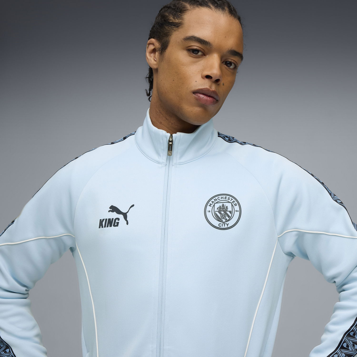 Bunda Puma Manchester City KING Anthem Track Jacket Modrá | 782173_10, 1