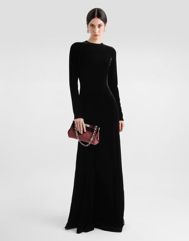 Kabelka Dolce & Gabbana Dolce & Gabbana Marlene Velvet Clutch Vínová | BB7620A647580342, 1