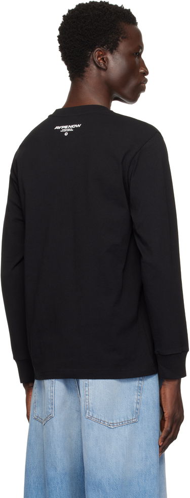 Tričko AAPE by A Bathing Ape AAPE by A Bathing Ape 'AAPE Now' Long Sleeve T-Shirt Čierna | AAPLTM1540XXNBKX, 2