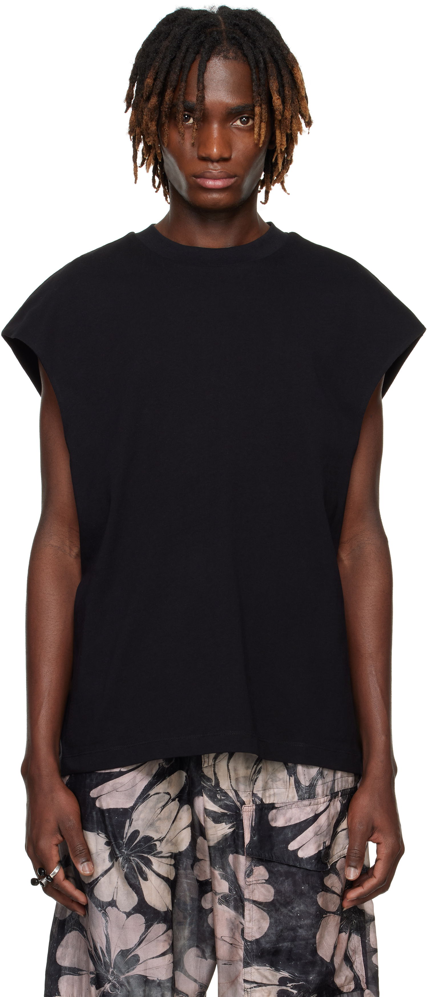 Tielko Dries Van Noten Dries Van Noten Sleeveless T-Shirt Čierna | 251-021115-1603, 0