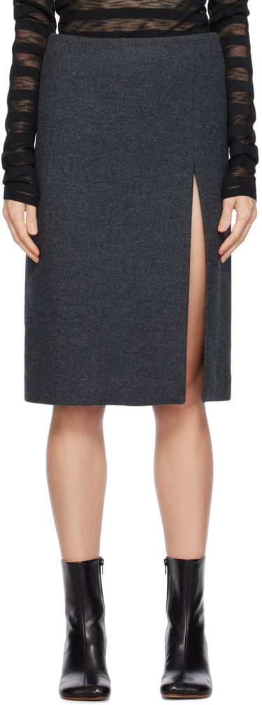 Sukňa We11done We11done Vented Miniskirt Šedá | WD-SK3-23-253-W-DG, 0