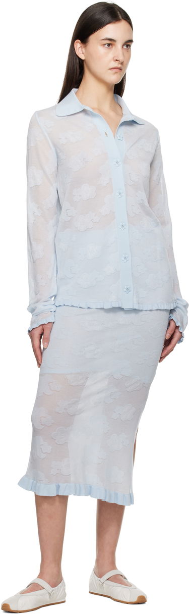 Sveter Cecilie Bahnsen Cecilie Bahnsen Petra Knit Cardigan Modrá | 1.25KNI50003 PETRA CARDIGAN, 3
