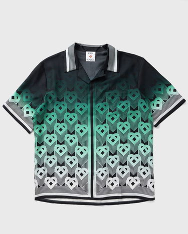 Košeľa Casablanca Cuban Collar Short Sleeve Shirt Zelené | MPF25-SH-003-04, 0