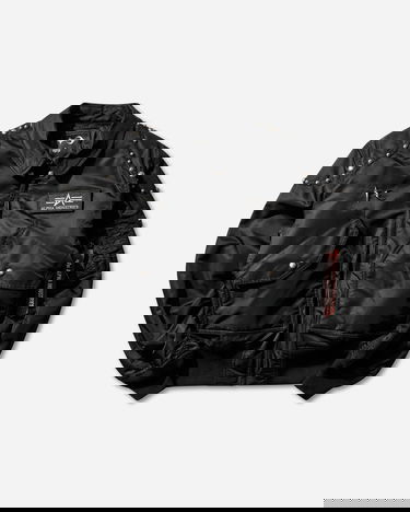 Bomber bunda Alpha Industries Thug Club Rivet Flight Jacket Čierna | 258150 03, 1