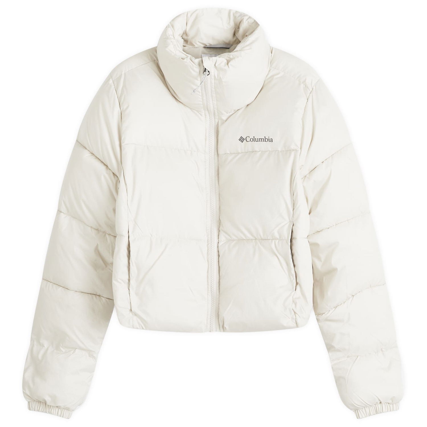 Prešívaná bunda Columbia Women's Puffect Cropped Puffer Jacket Biela | 2088501-STONE, 0