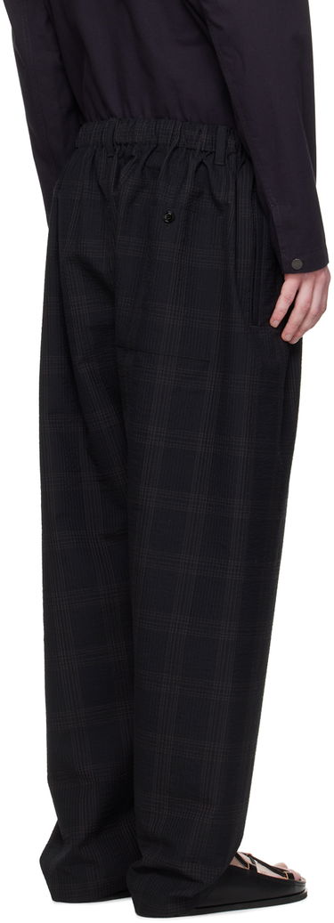 Nohavice LEMAIRE Lemaire Relaxed Plaid Trousers Čierna | PA1047 LF1256, 2