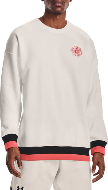 Mikina Under Armour Fleece Crewneck Sweatshirt Biela | 1361455-112, 0