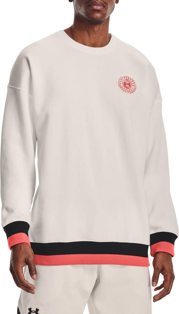Mikina Under Armour Fleece Crewneck Sweatshirt Biela | 1361455-112
