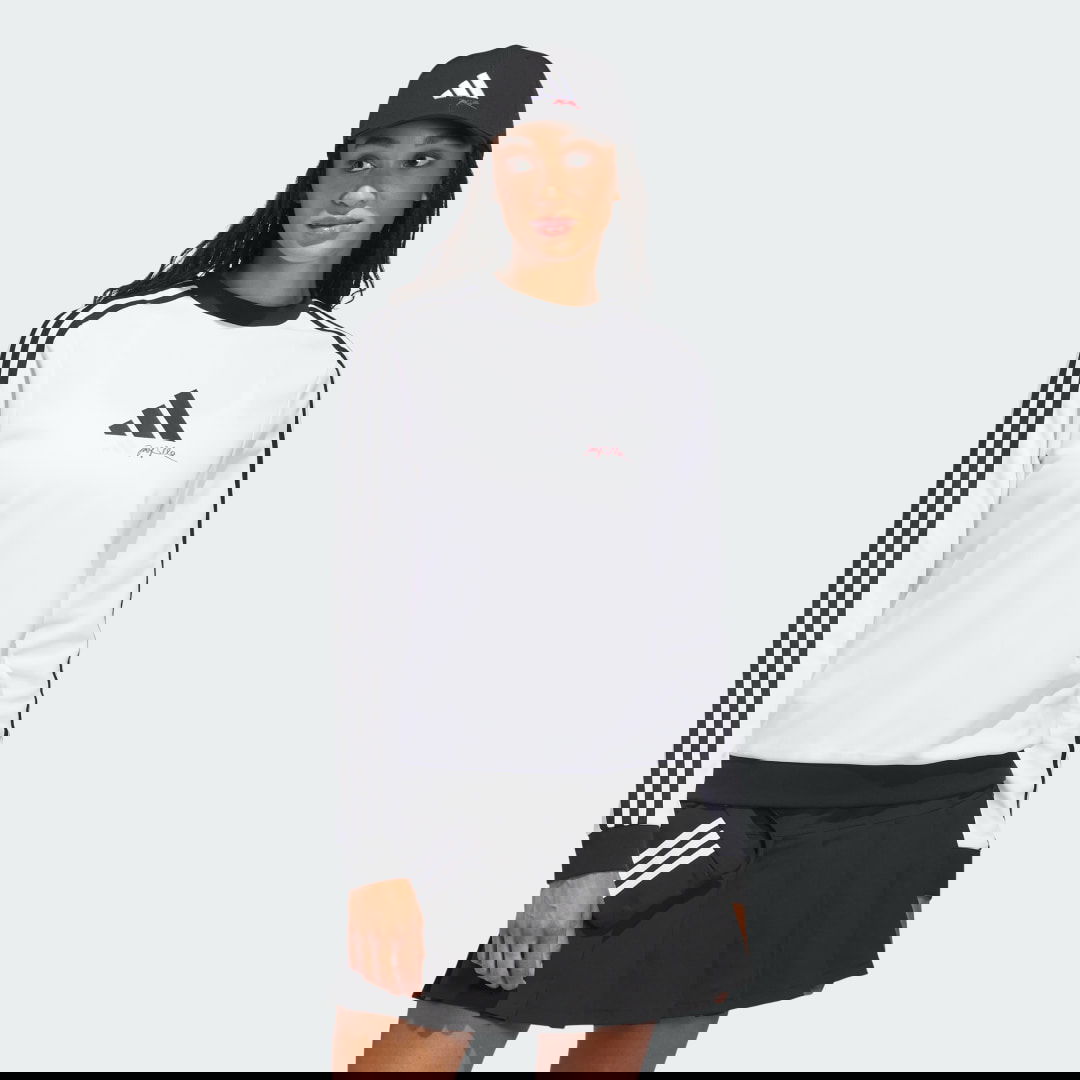Mikina adidas Performance adidas x Jay3lle Long Sleeve Crew Biela | IX1531, 0