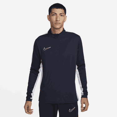Tričko Nike Academy Dri-FIT 1/2 Zip Global Football Top Global Navy | DX4294-451, 0