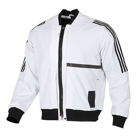 Bomber bunda adidas Originals U1 Bomb Jacket Biela | FJ0248, 0