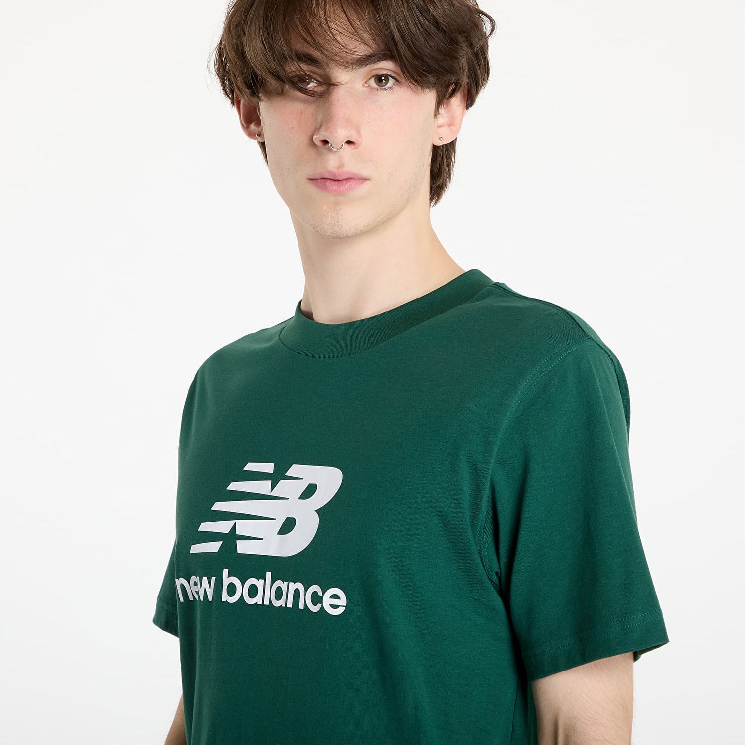 Tričko New Balance NB T-Shirt With Print Zelené | NBMT41502NWG, 1
