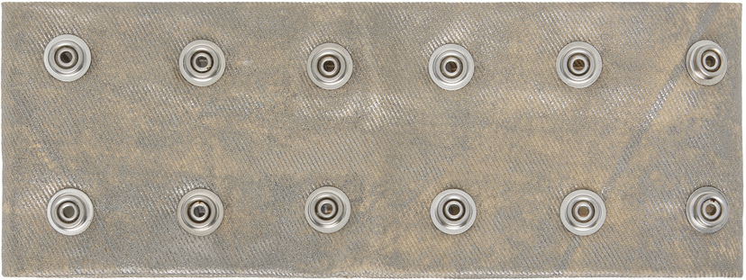 Náhrdelník Rick Owens DRKSHDW Concordians Strobe Snap Neck Band Choker Béžová | DA02E7475 DPF