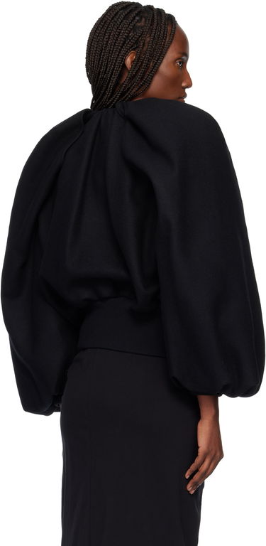 Bomber bunda Dries Van Noten Dries Van Noten Sculpted Sleeve Wool Bomber Jacket Čierna | 252-010525-2216, 2