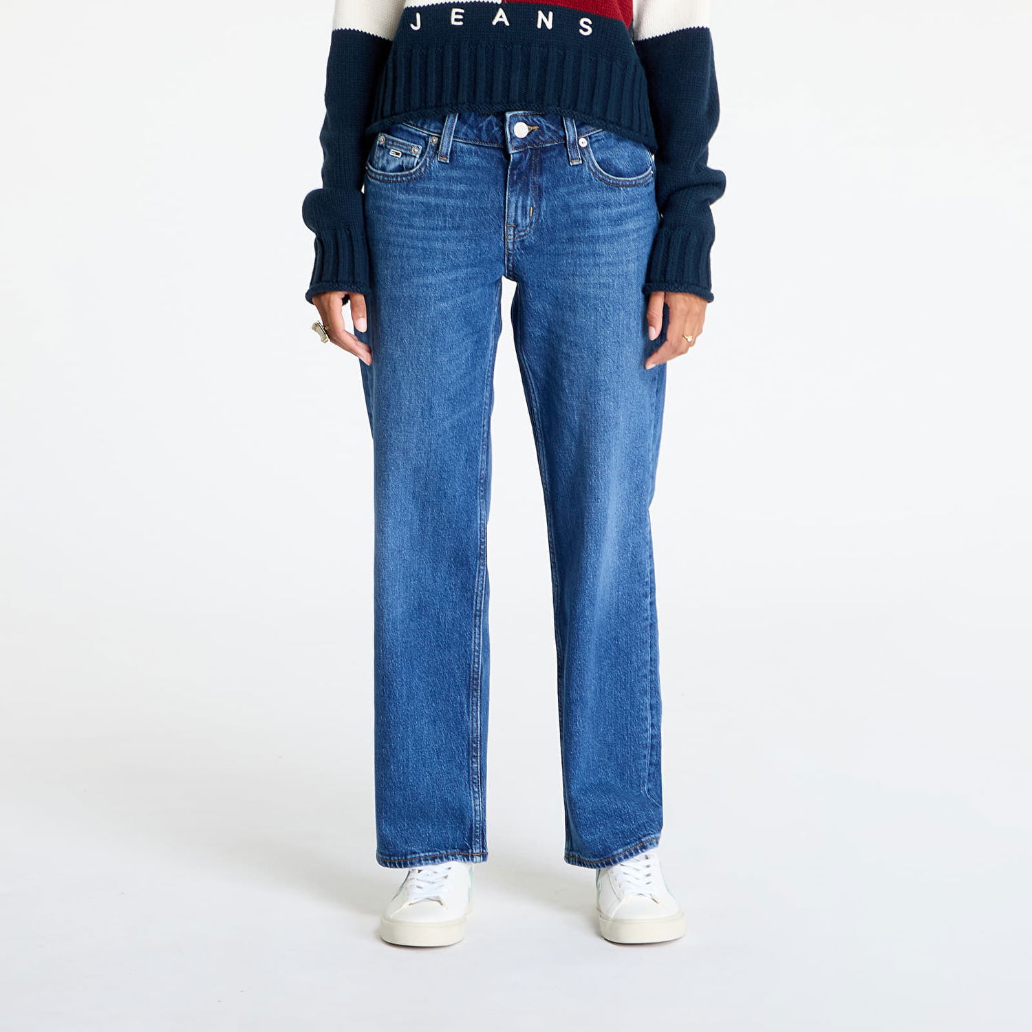 Džínsy Tommy Hilfiger Sophie Low Straight Jeans Denim Dark Modrá | DW0DW19613 1BK, 0