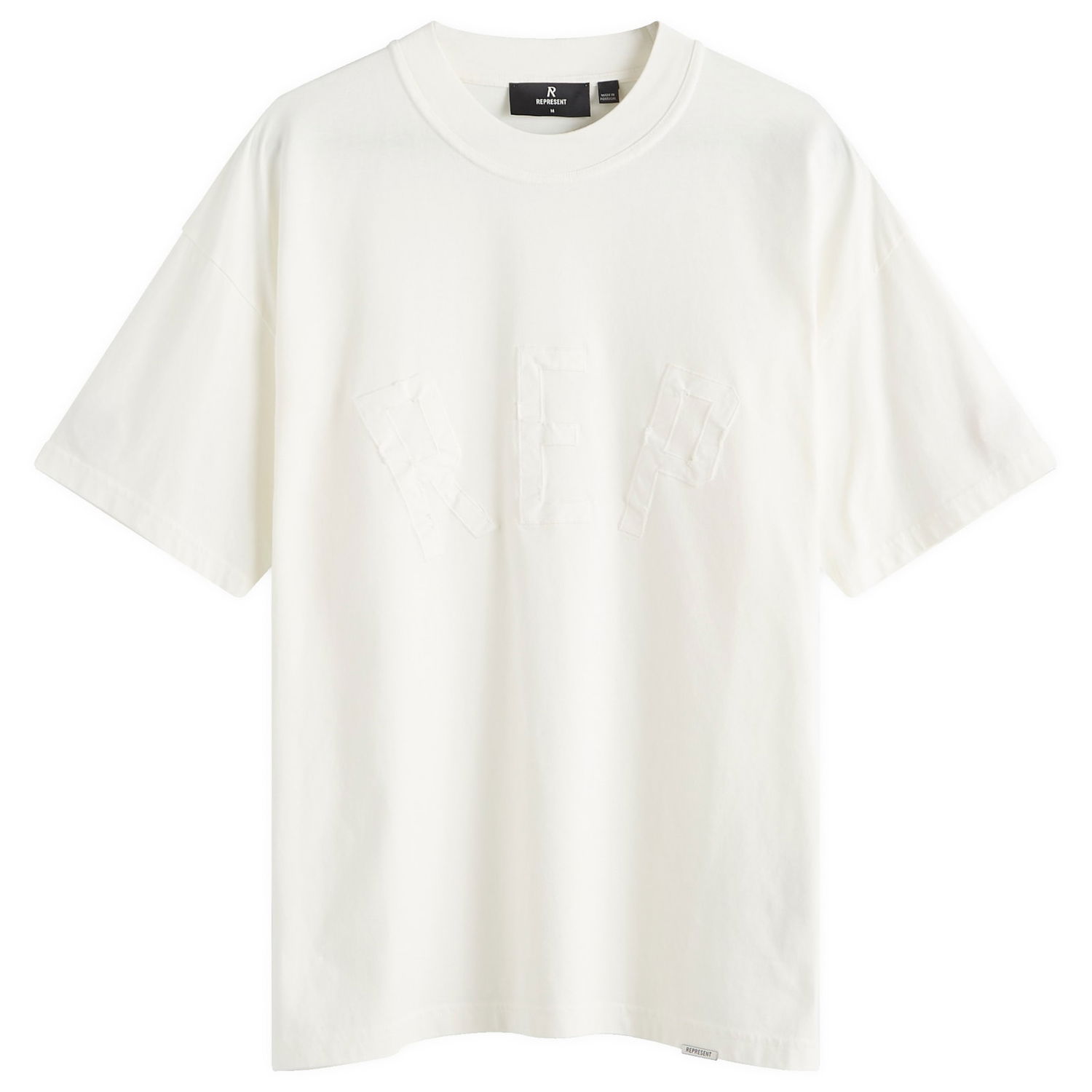 Tričko Represent Clo Rep Applique T-Shirt Biela | MLM4252-072, 0