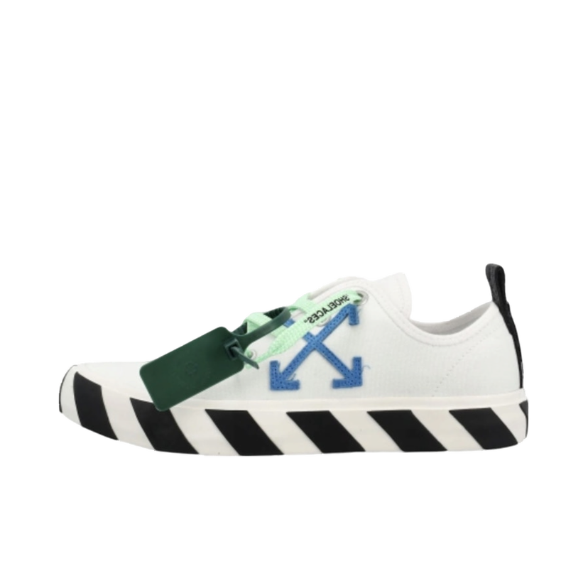 Tenisky a topánky Off-White Hybrid Low Vulcanized Canvas White Navy Blue Biela | OMIA245C99FAB0010146