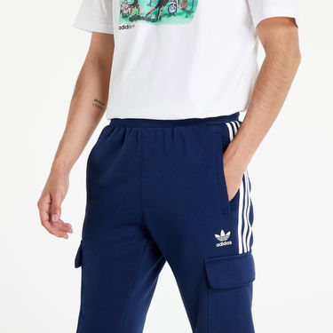 Cargo nohavice adidas Originals 3-Stripe Cargo Pants Navy | HK9687, 4
