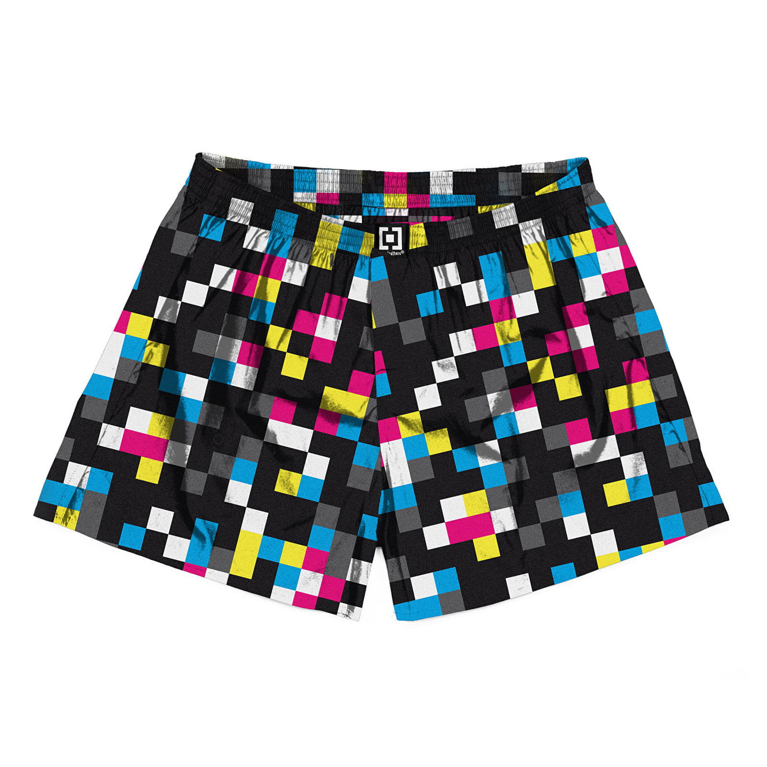 Boxerky Horsefeathers Boxers Manny Boxer Shorts Cmyk Check Čierna | AM167D, 0
