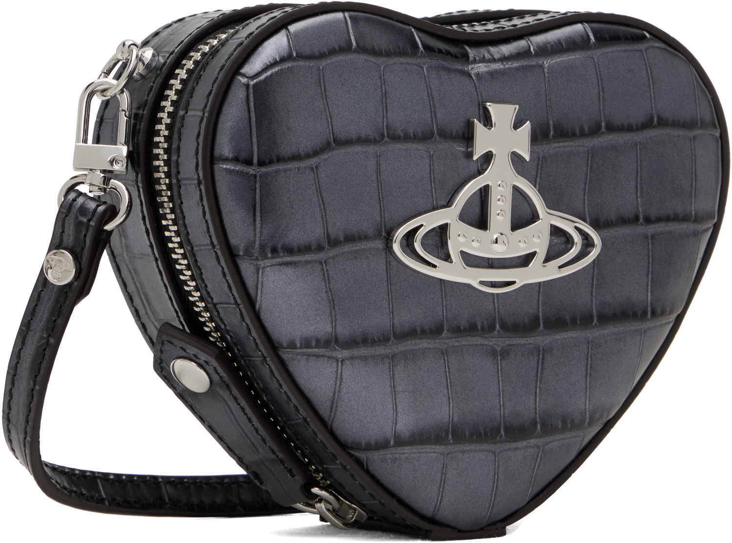 Kabelka Vivienne Westwood Vivienne Westwood Mini Heart Crossbody Pouch Šedá | 58020003W-L00A2-, 1