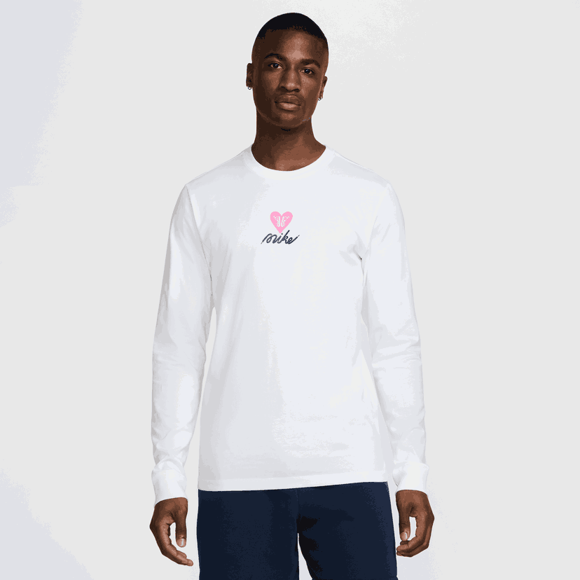 Tričko Nike Sportswear Long Sleeve T-Shirt Biela | HV9807-100