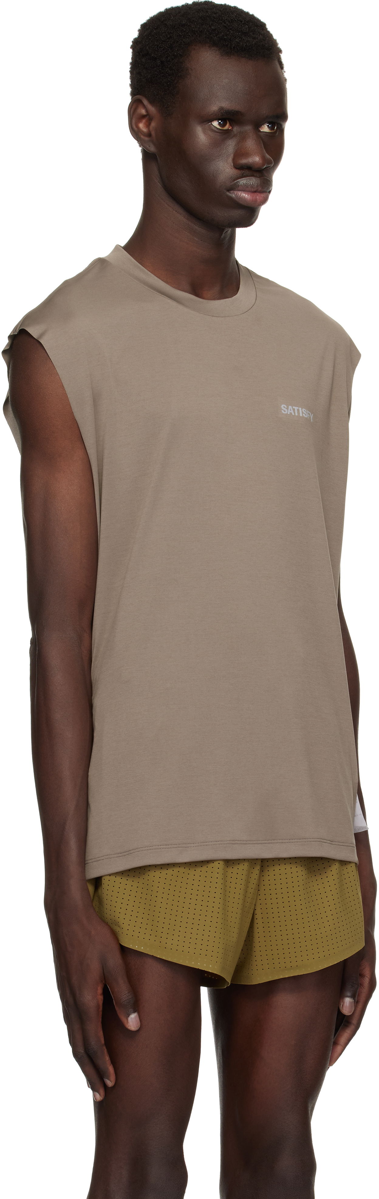 Tielko Satisfy Satisfy AuraLite Muscle Tank Top Hnedá | 11031-FA-SAB, 1