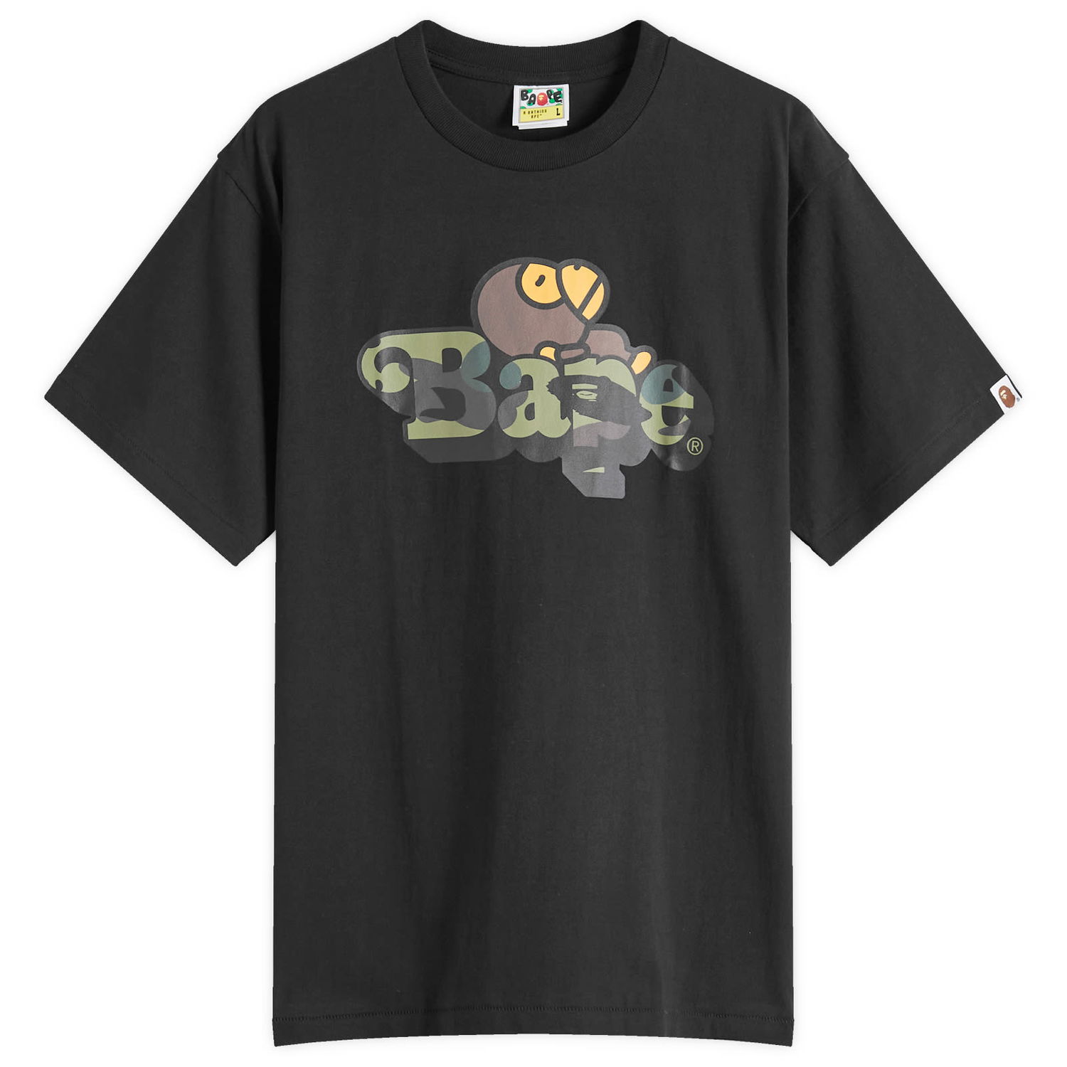Tričko BAPE Bathing Ape 1st Camo Milo T-Shirt, Size Large Čierna | 002TEK801005M-BK0, 0