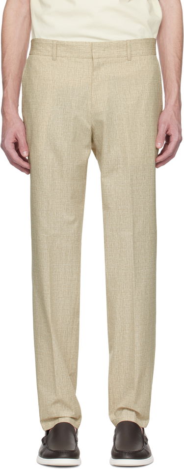 Nohavice BOSS BOSS Formal Water-Repellent Trousers Béžová | 50539484, 0